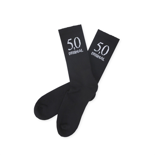 5,0 ORIGINAL Socken, Logo weiß