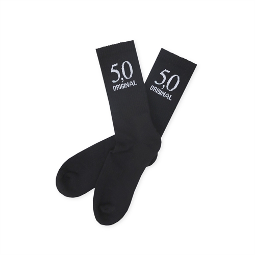 5,0 ORIGINAL Socken, Logo wei