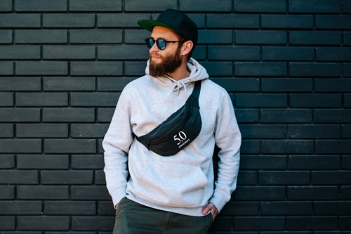5,0 ORGINAL Bauchtasche, Logo wei