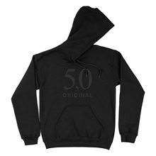 5,0 ORIGINAL Hoodie, Unisex, Logo grau